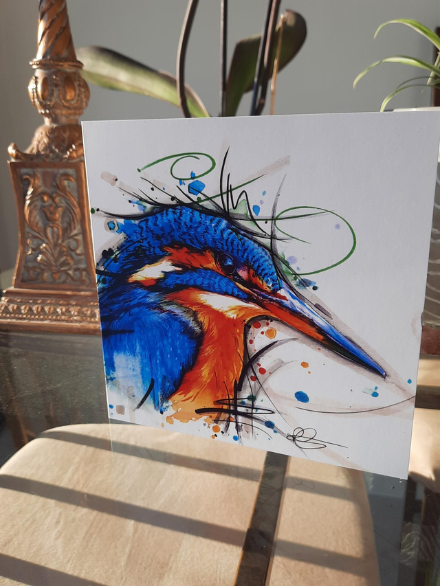 Kingfisher II- Greeting Card