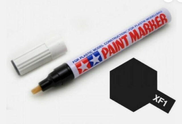 Tamiya Farbstift mattschwarz XF-1