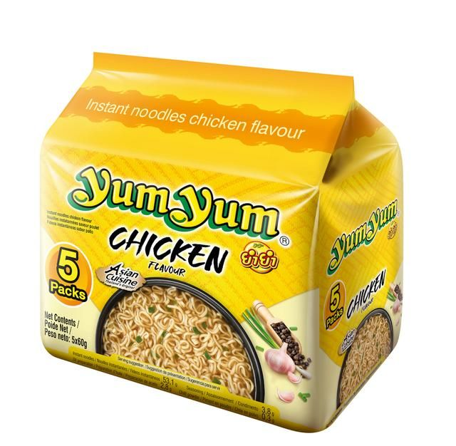 Yum Yum Noodles Chicken 5-pack 5x60gr