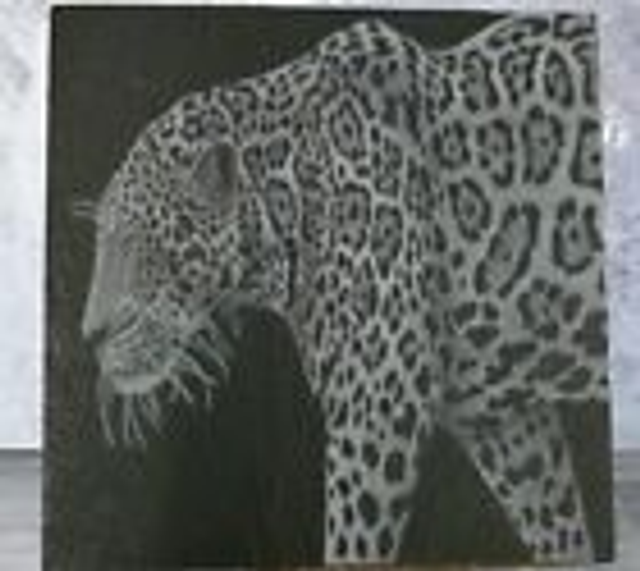 Slate Coaster - Jaguar