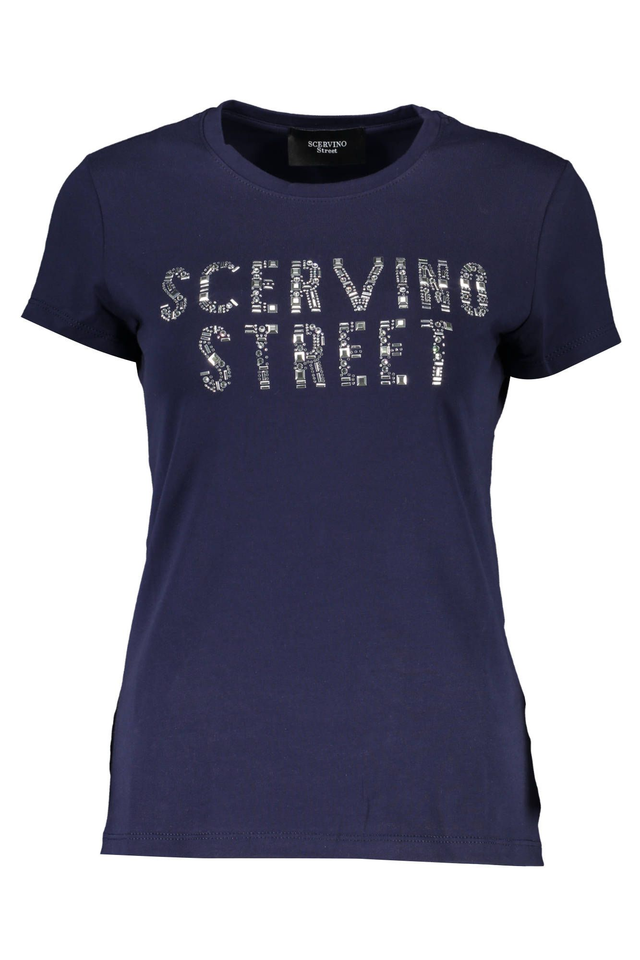 SCERVINO STREET T-SHIRT MANICHE CORTE DONNA BLU