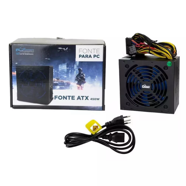 Fonte De Alimentação Para Pc Knup Cowboy 450w 110v/230v