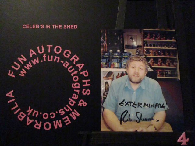 Robert Shearman Authentic Autographed 6x4.5 Our Facing Photograph (4)