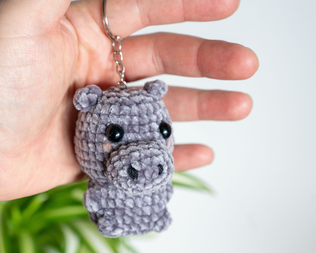 Hippo Keychain