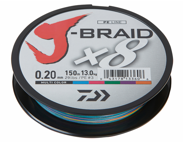 J-BRAID X8 MULTI COLLOR