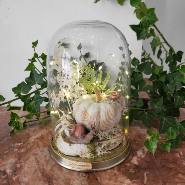 La Citrouille du Bal Oublié - Sculpture fantastique 