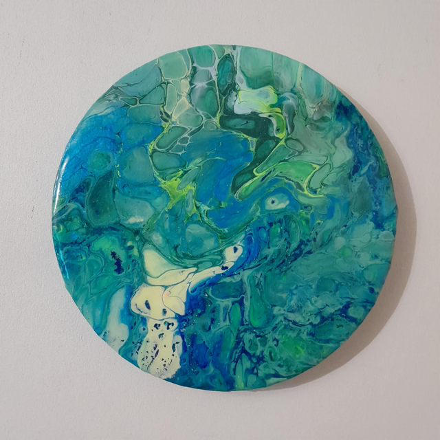 LE DON - Tableau abstrait - Ø 20 cm