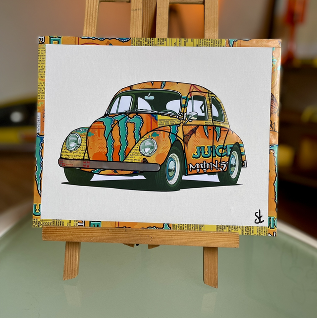 Tableau coccinelle vw vintage 