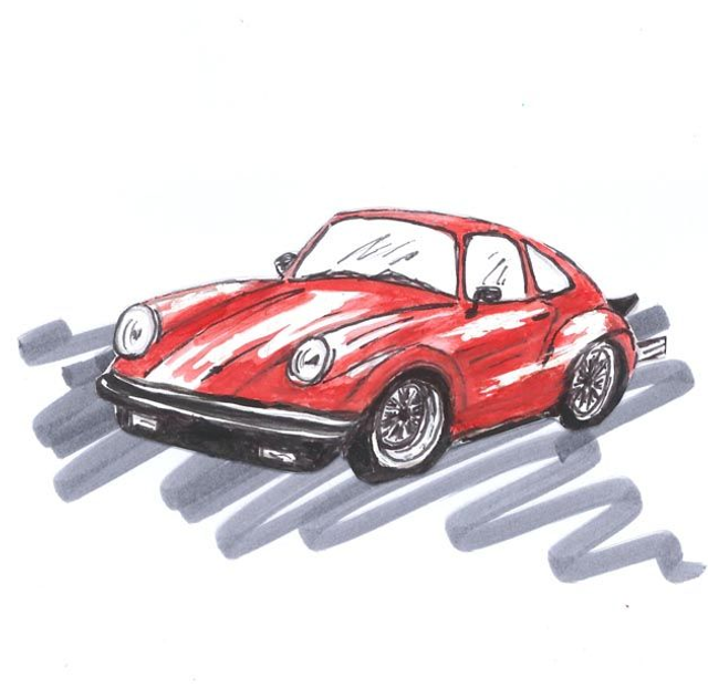 Porsche Style Greeting