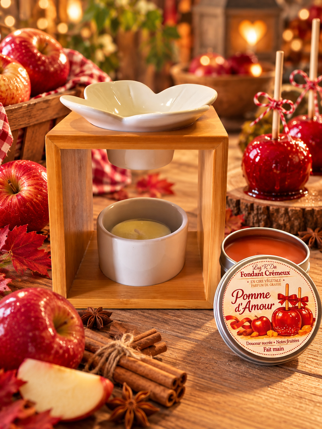 Fondant crémeux parfum "Pomme d'amour"