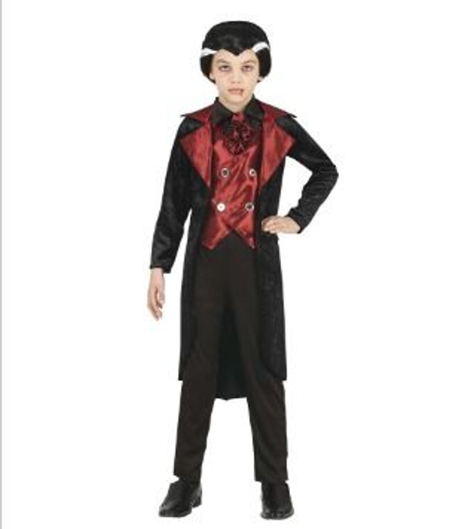 HALLOWEEN , 77554 VAMPIRE, INFANTILE, 7 - 9 ANNI