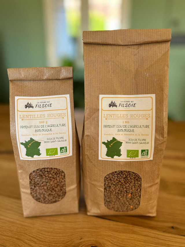 Lentilles rouges bio