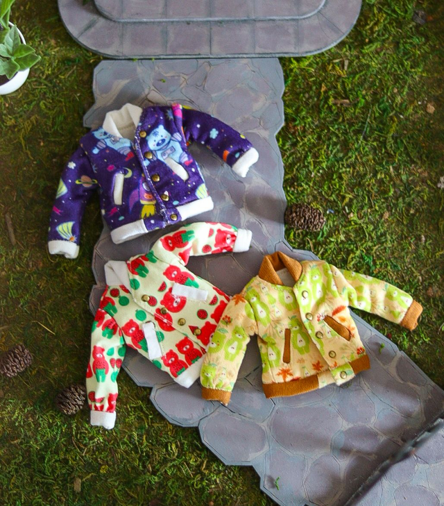 Frutoso bomber jackets for Blythe and Pullip dolls