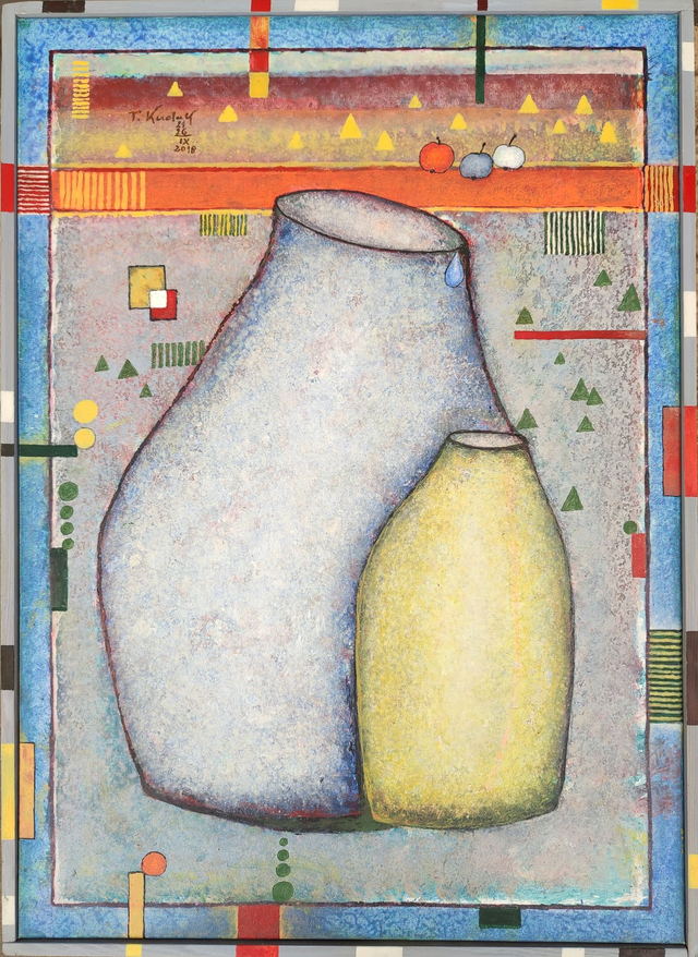 Wazon duży i mały, 72x52 akryl płótno 2018