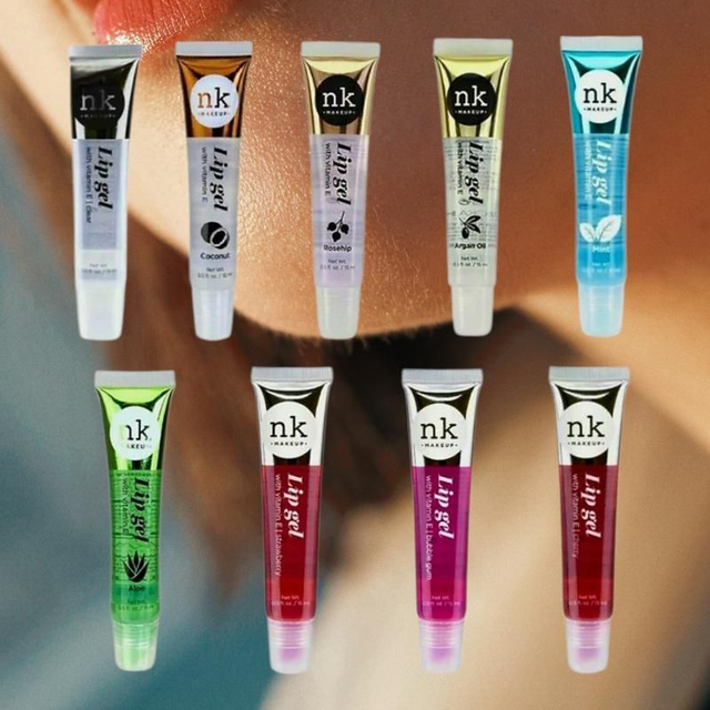NK Lip Gloss Gel 15ml with Vitamin E – Various Flavours | Gloss &amp; Lip Balm
