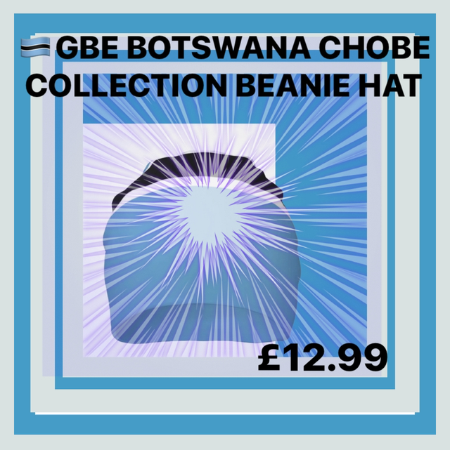 🇧🇼GBE BOTSWANA CHOBE COLLECTION - BEANIE HAT