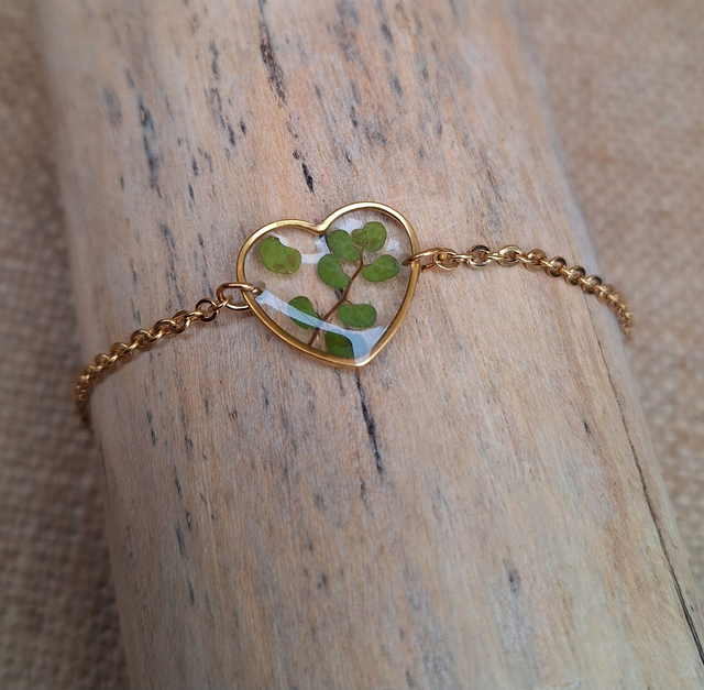 Bracelet joli cœur ♡ doré 