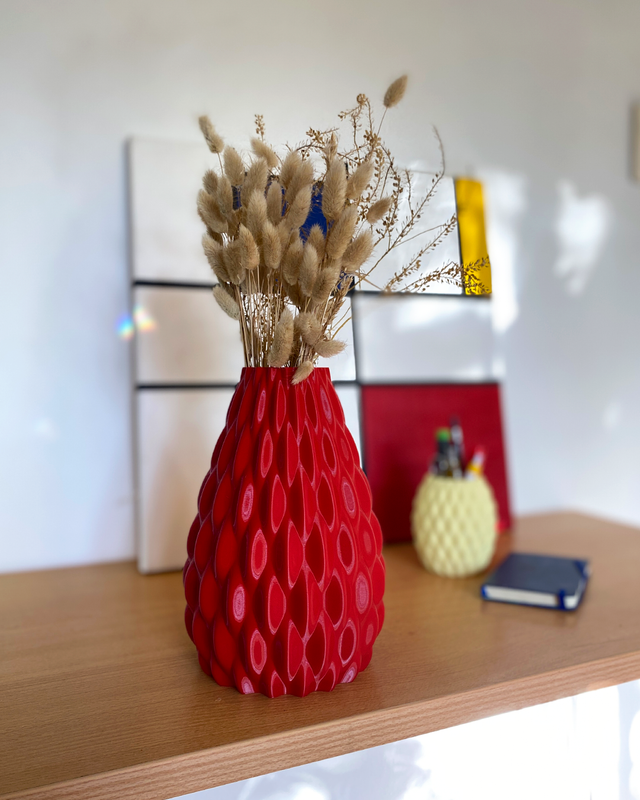 Vase "vague" élégant et design, personnalisable