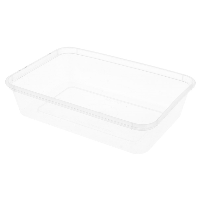 ENVASE RECTANGULAR MICROONDABLE 500 ml. SIN TAPA (50 un)