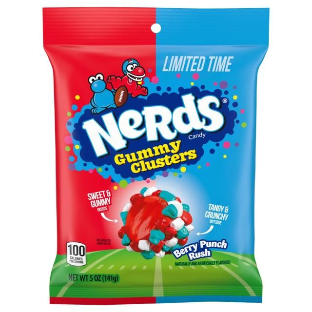 Nerds Berry Punch Rush Gummy Clusters Candy Bag 141g