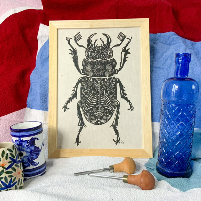 Lucane Barbarossa fleurie