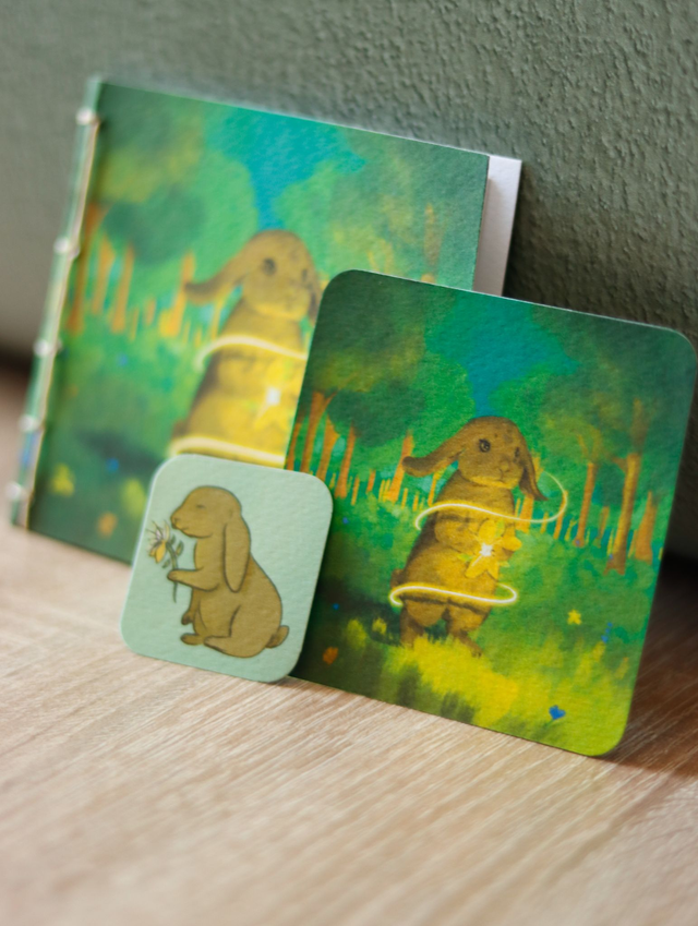 Le lapin aux oreilles tombantes - Histoire - mini livre