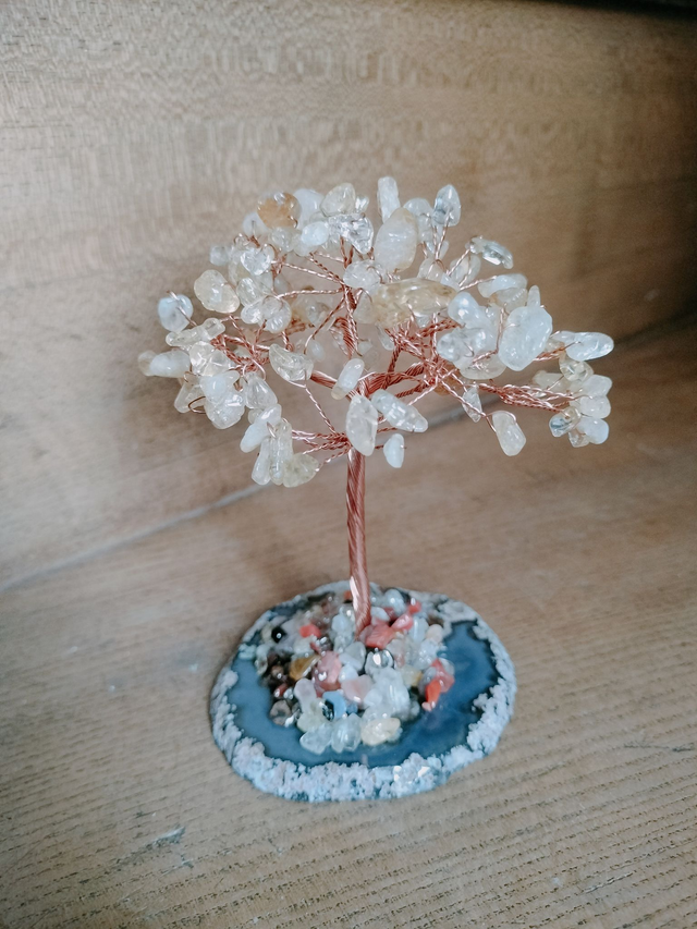 Arbre en citrine chauffée (modèle 2) - 120 à 150 mm