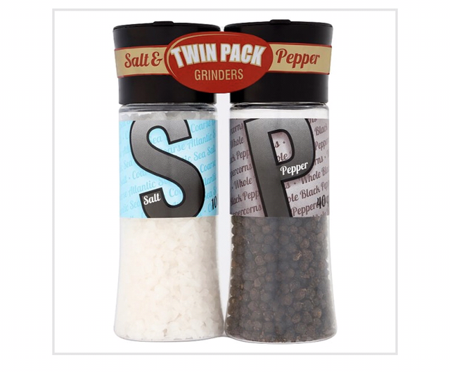 Cape Foods Salt &amp; Pepper Grinders Twin Pack