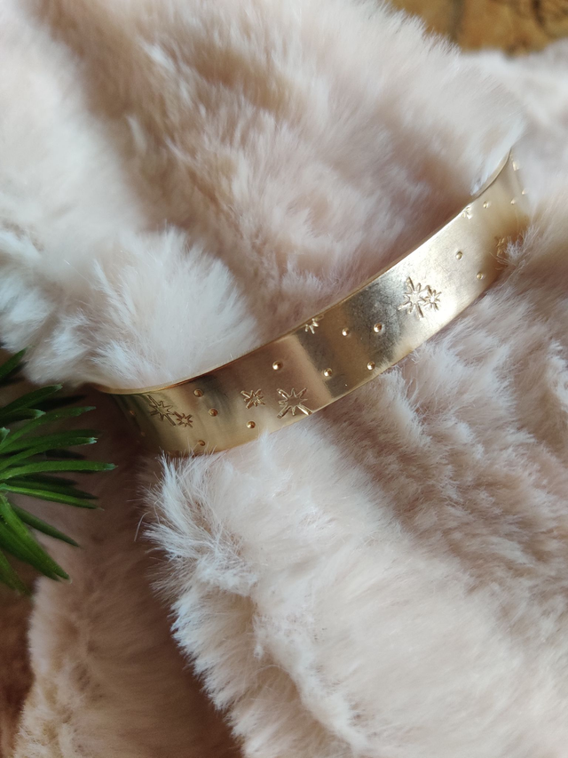 Bracelet hiver étoilé (laiton)