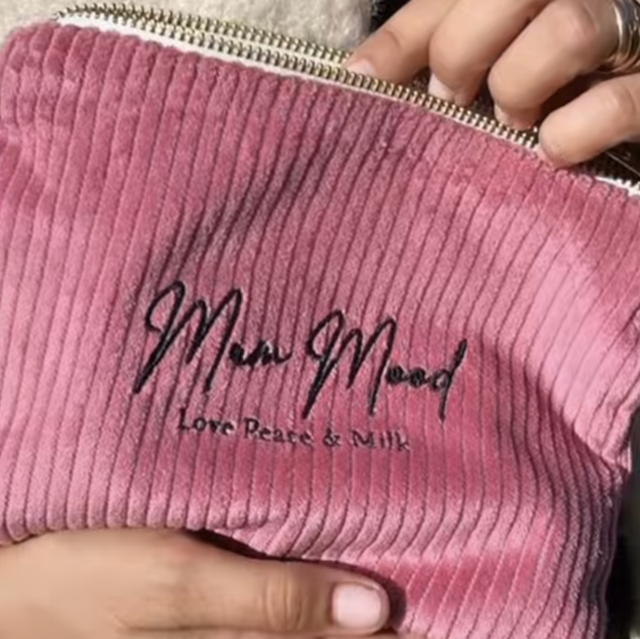 Petite Pochette velours rose 