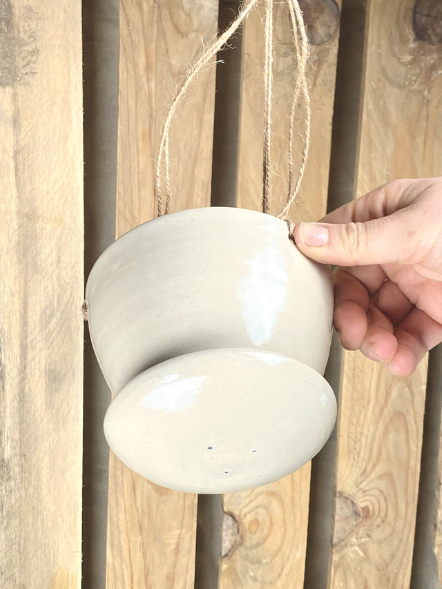 Pot suspendu_Taille M_beige