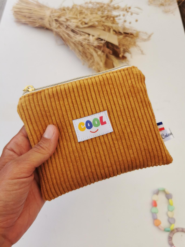 Pochette ROMY &quot;cool&quot; ocre 