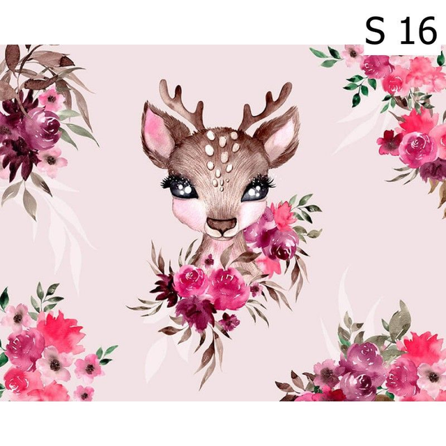 Panneau simili Faon rose 40x46cm  