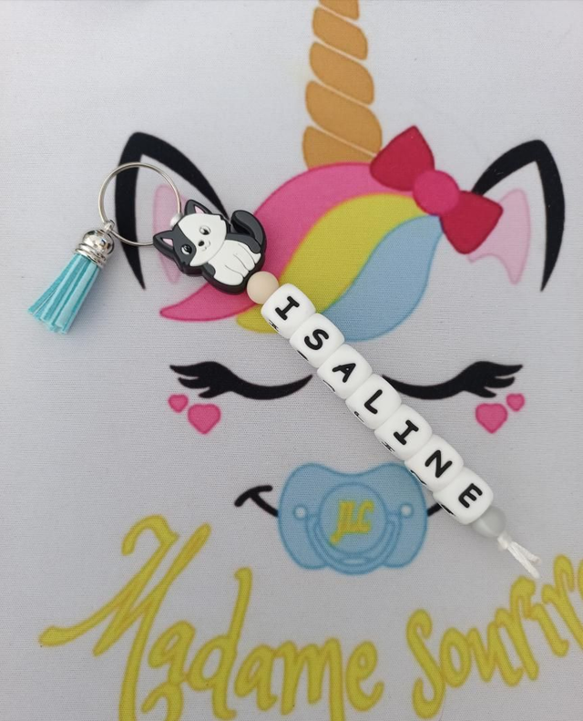 Porte clés 1 branche Chat