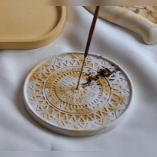 Räucherstäbchenuntersetzer marmoriert