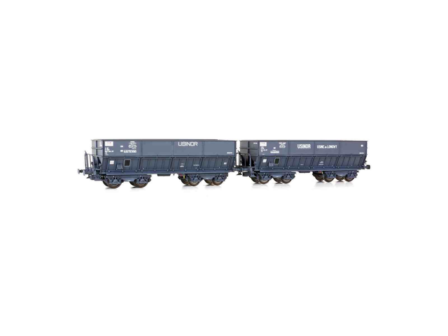 2 wagons minéraliers DM 'Usinor' LSM 31112 H0