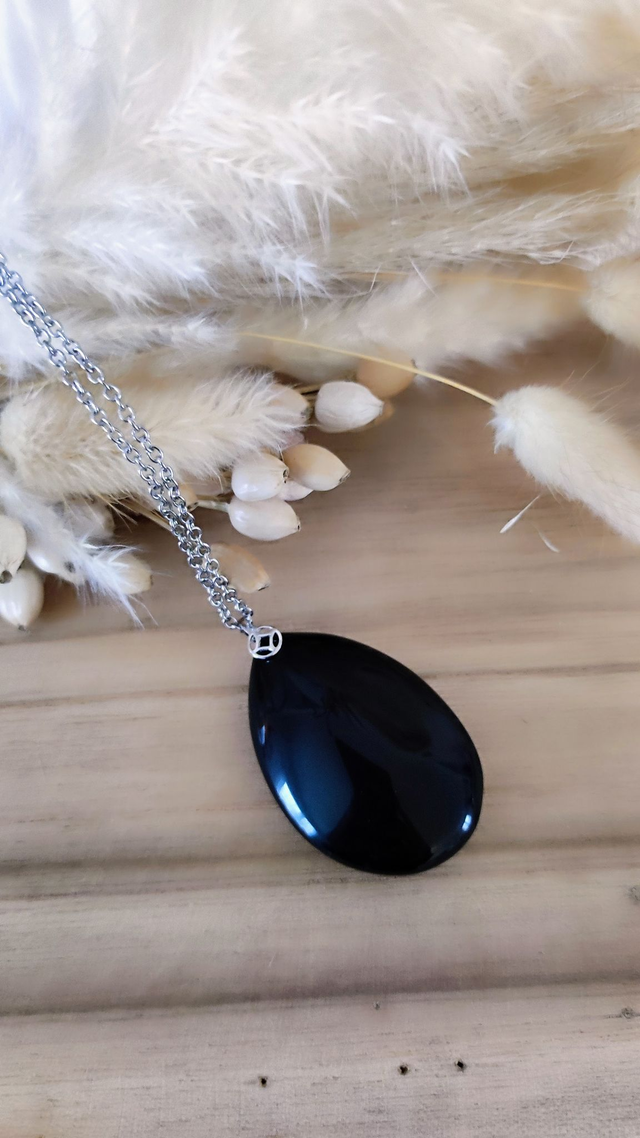 Pendentif Obsidienne Oeil céleste