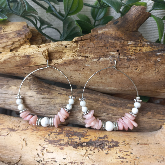 Boucles d&#039;oreilles roses