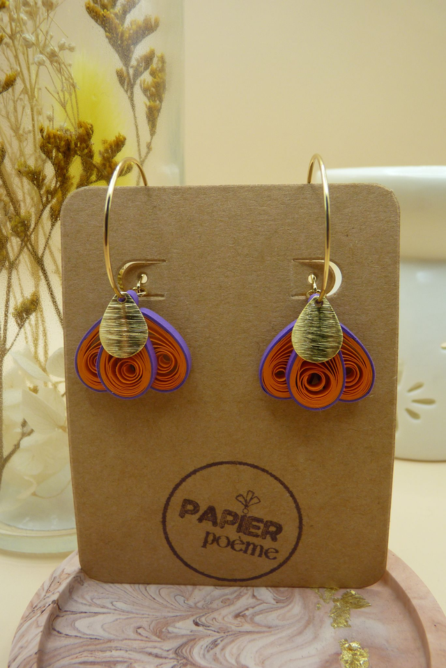 Modèle Aurore - Orange et violet