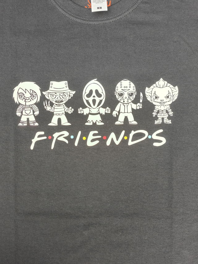 Friends t-shirt horror characters