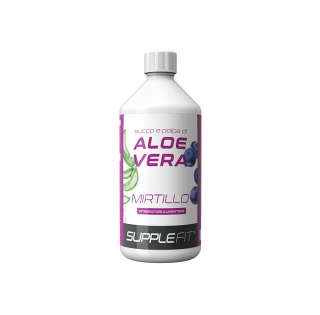 Saft und Fruchtfleisch der Aloe Vera mit Heidelbeerensaft - 1Liter