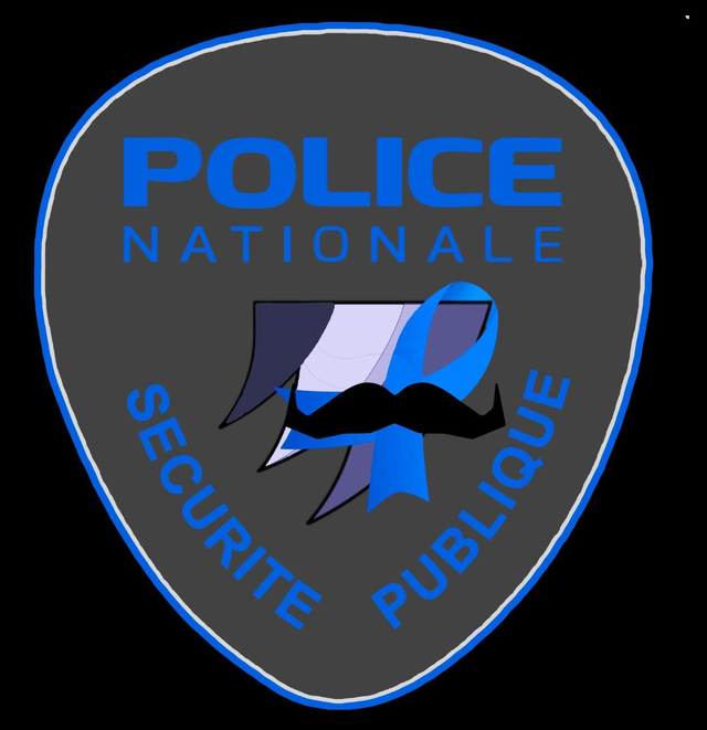 Patch pvc Police Nationale Movember