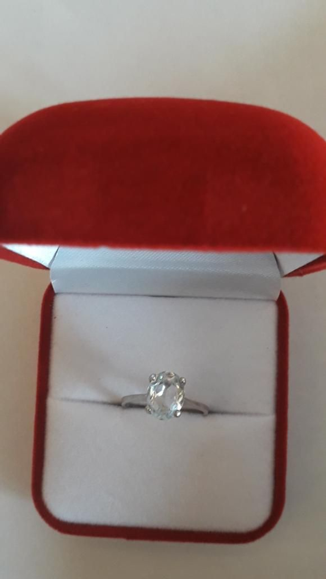 Bague aigue marine, argent 925