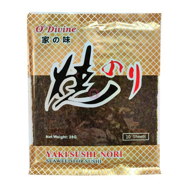 家之味 O'Divine 家之味寿司紫菜10pcs 28g Sushi Nori