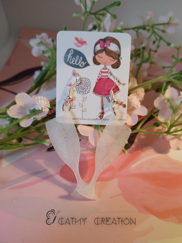 Boucles d'oreilles verres