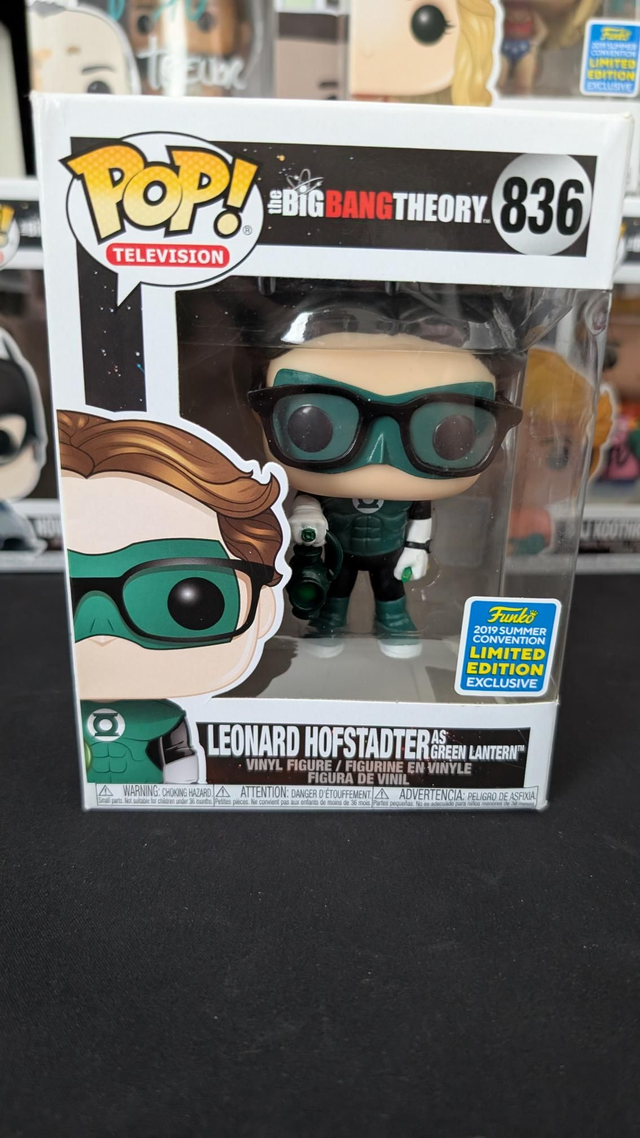 Funko Pop The Big Bang Theory Leonard Hofstadter as The Green Lantern 836