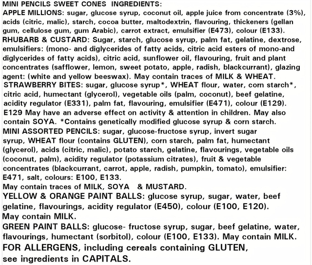 Mini Pencils Sweet Cones