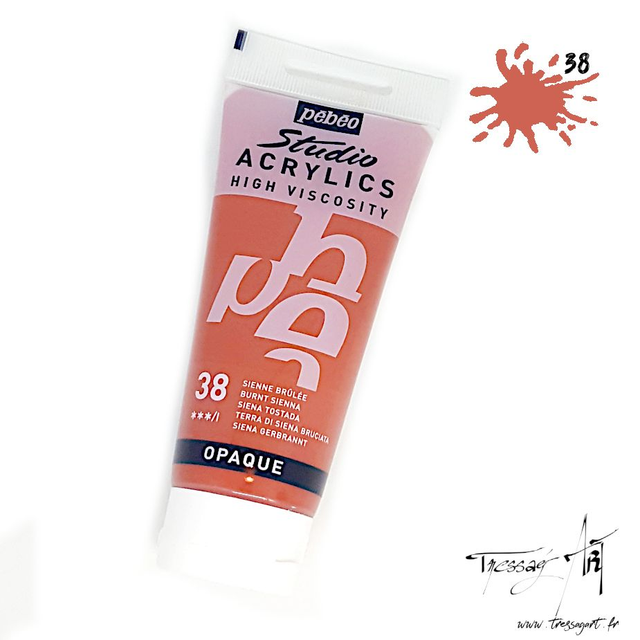 PEBEO - ACRYLIQUE 100ML - SIENNE BRULEE - PB016038