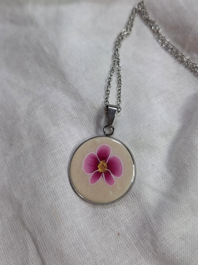 Pendentif Flora - Rose