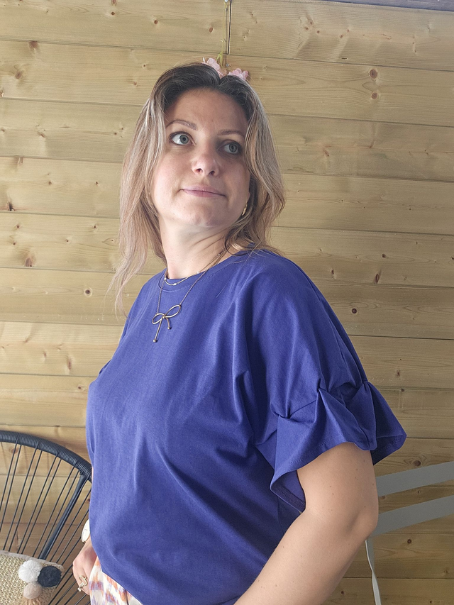 Top sweat à manches 